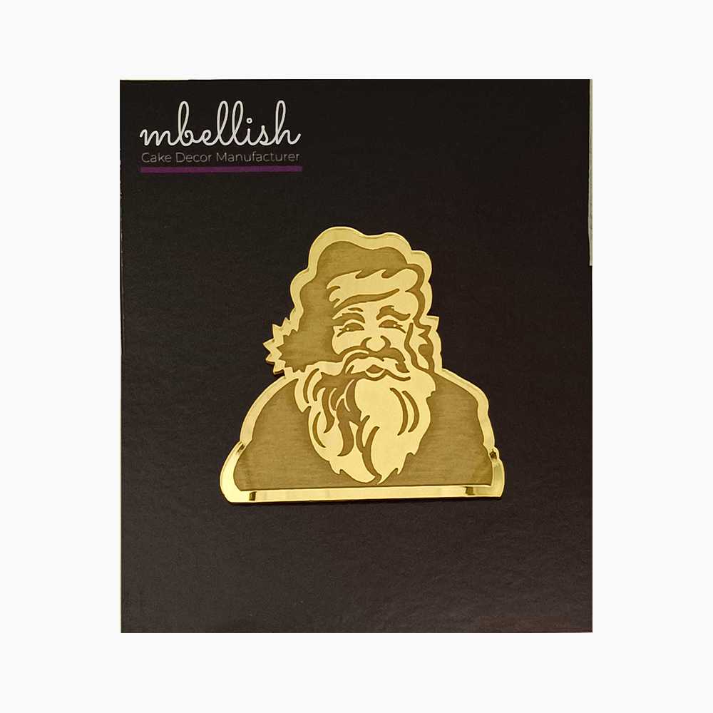 Merry Christmas Santa Acrylic Coins/Charms, Size - 2 inches, Pack of 5, SKU - AC11073