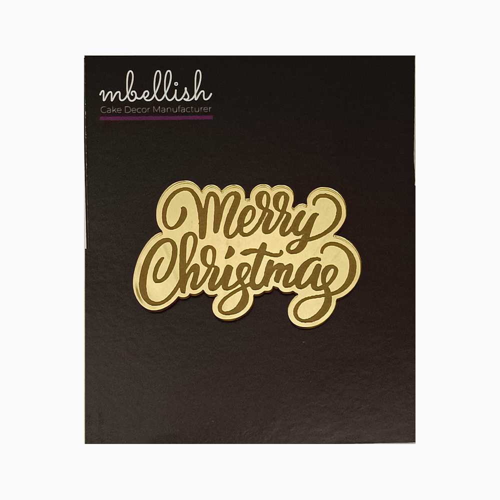Merry Christmas Acrylic Coins/Charms, Size - 2 inches, Pack of 5, SKU - AC11076