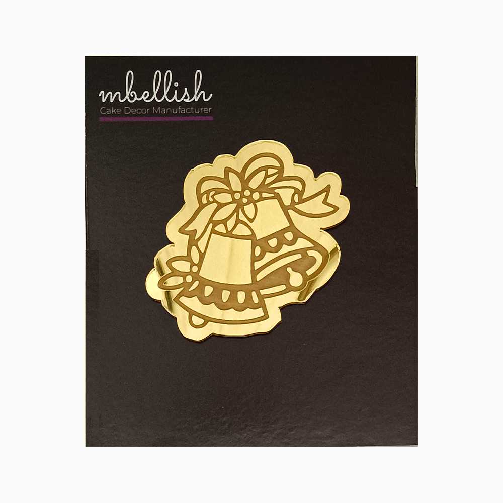 Merry Christmas Jingle Bell Acrylic Coins/Charms, Size - 2 inches, Pack of 5, SKU - AC11077