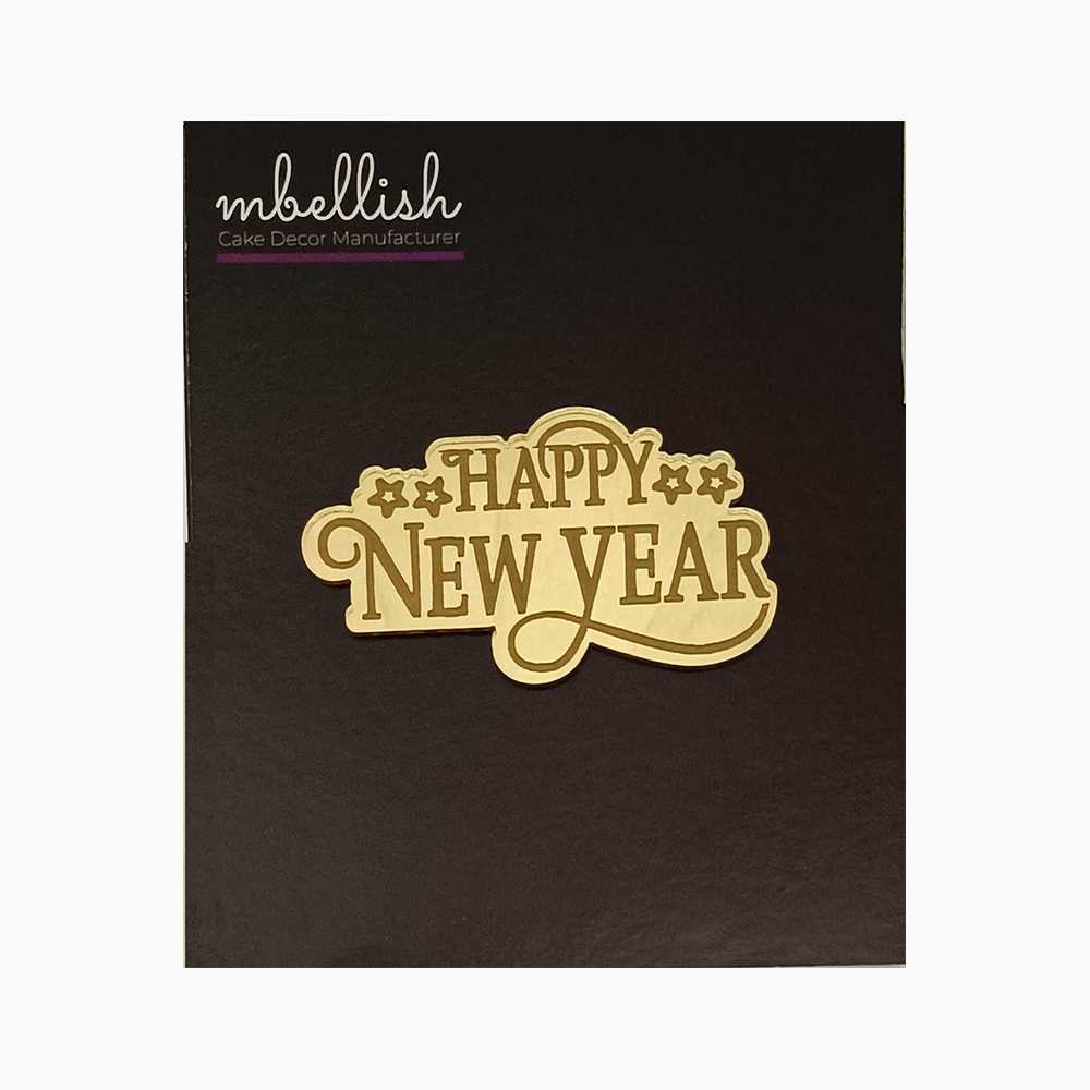 Happy New Year Acrylic Coins/Charms, Size - 2 inches, Pack of 5, SKU - AC11081