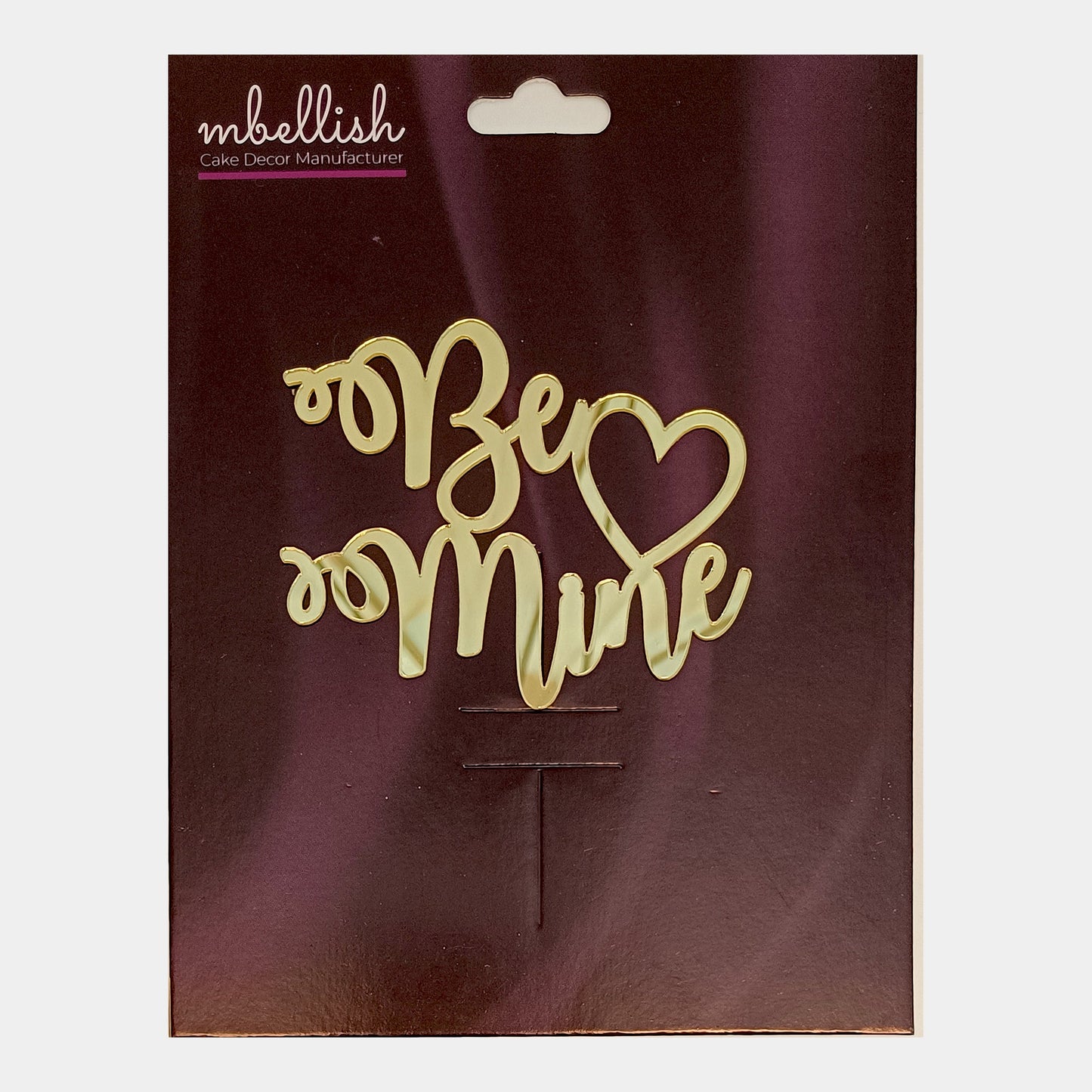 Be Mine Acrylic Sticker, Size -3.75/4 in ~, Pack of 5, Sku - AS11235