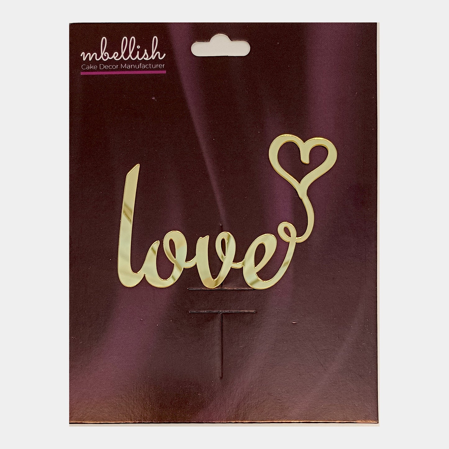 Love Acrylic Sticker, Size -3.75/4 in ~, Pack of 5, Sku - AS11239