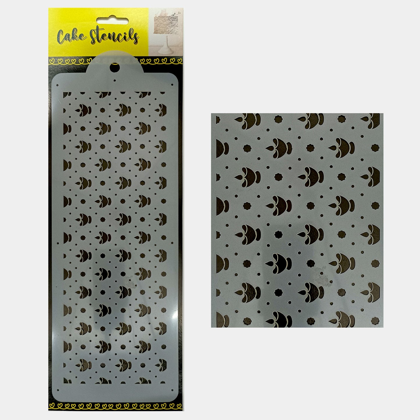 Diya Stencil Design Size - 4 x 12 inches ~ Pack of 1, Sku - BSL1