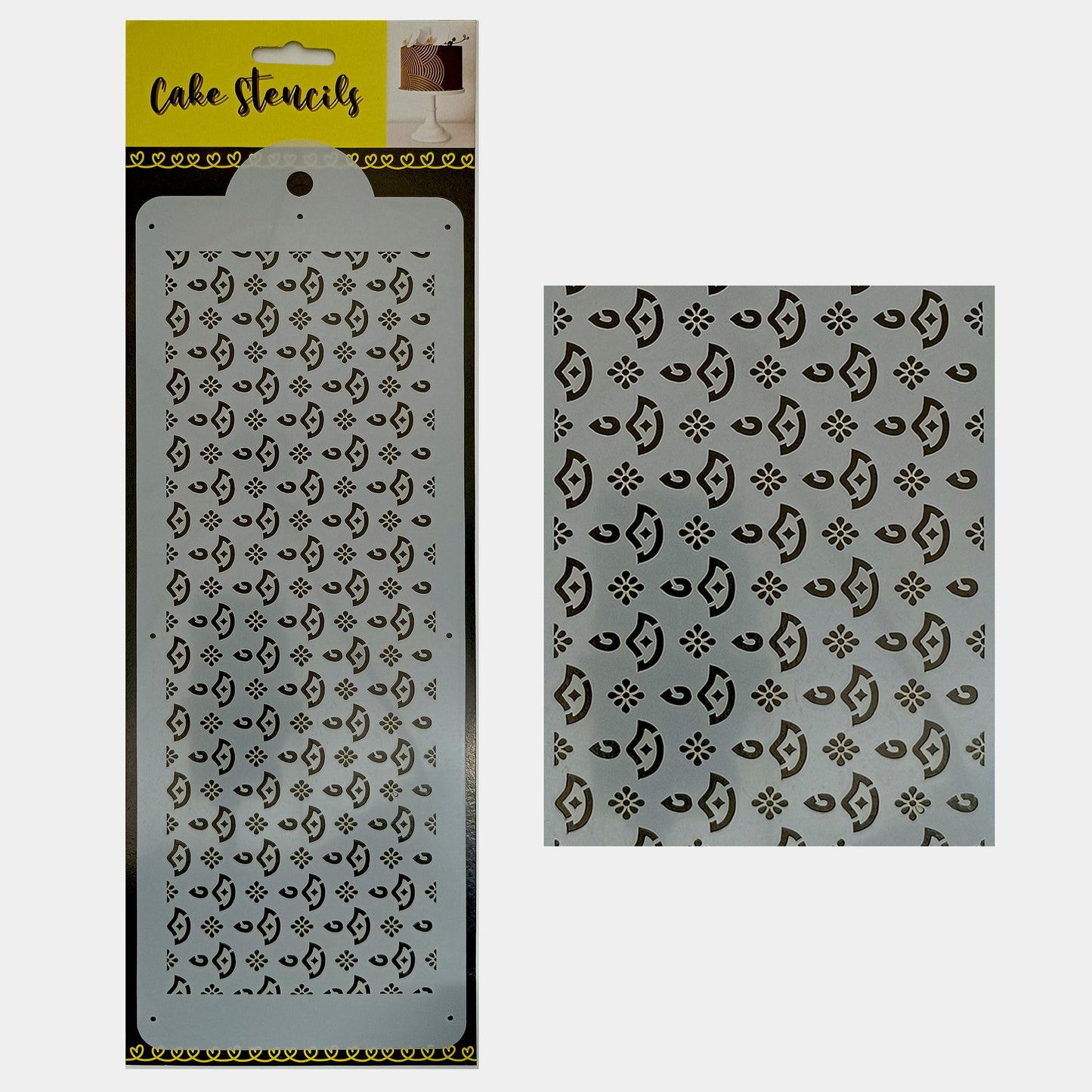 Diya Stencil Design Size - 4 x 12 inches ~ Pack of 1, Sku - BSL3