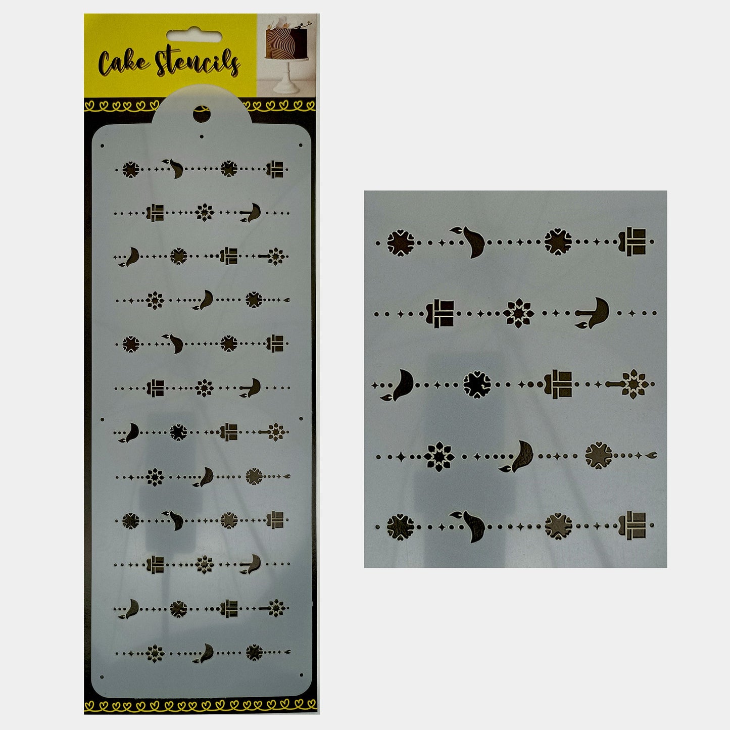 Diya Stencil Design Size - 4 x 12 inches ~ Pack of 1, Sku - BSL4