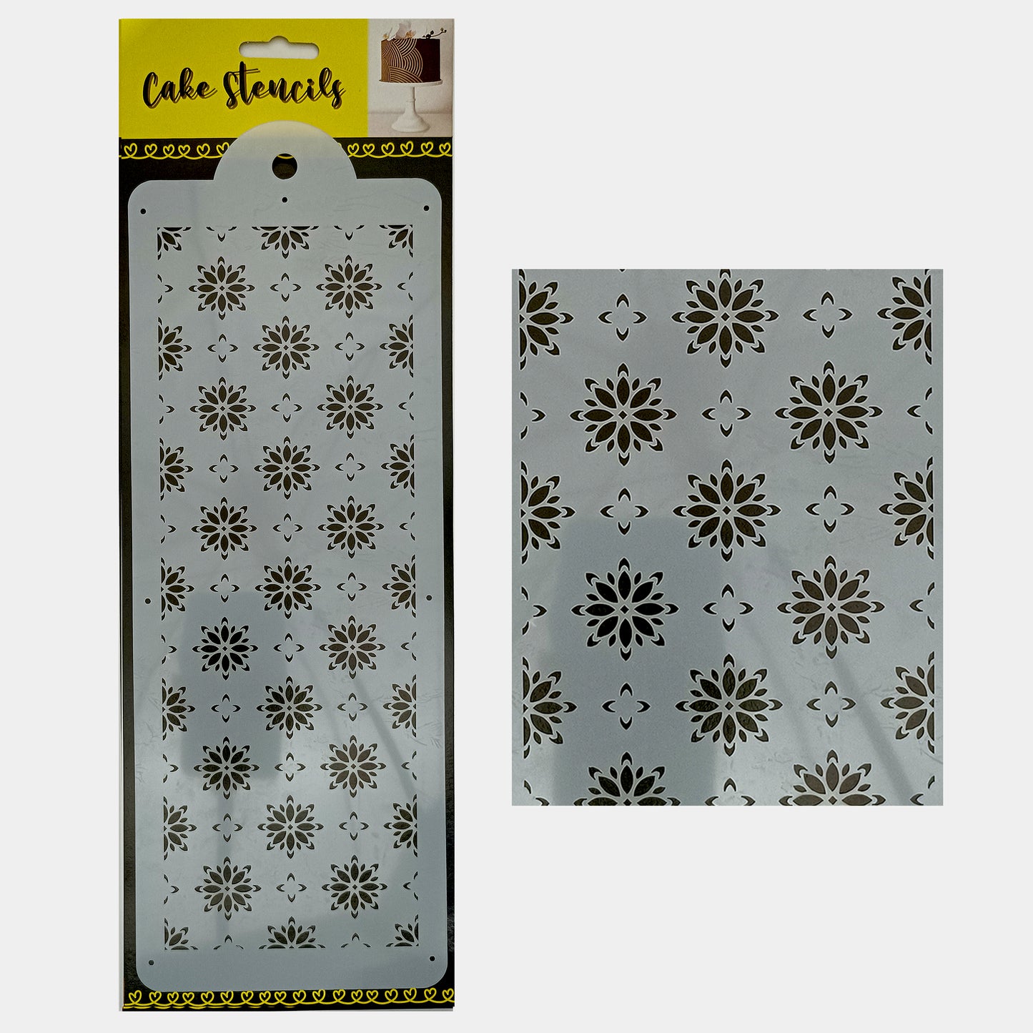 Festive Stencil Design Size - 4 x 12 inches ~ Pack of 1, Sku - BSL6
