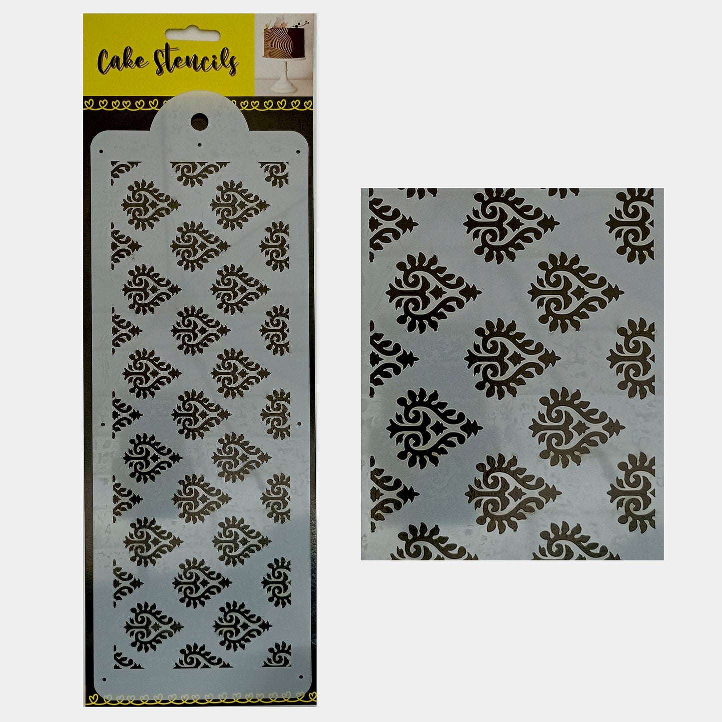 Festive Stencil Design Size - 4 x 12 inches ~ Pack of 1, Sku - BSL7