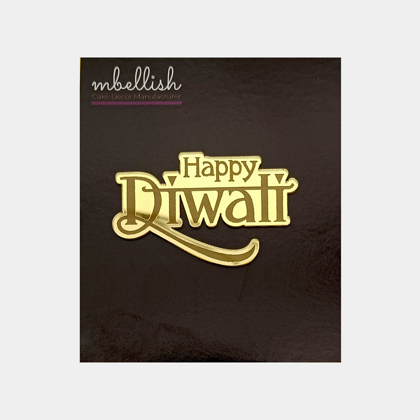 Happy Diwali Acrylic Coins/Charms, Size - 2 inches, Pack of 5, SKU - C13