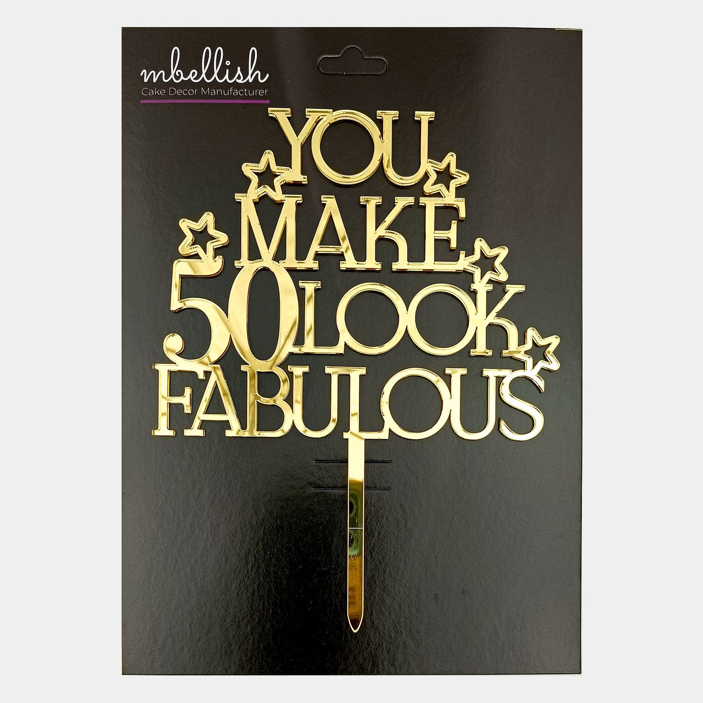 Personalized Happy Birthday Acrylic Cake Topper - CBA15