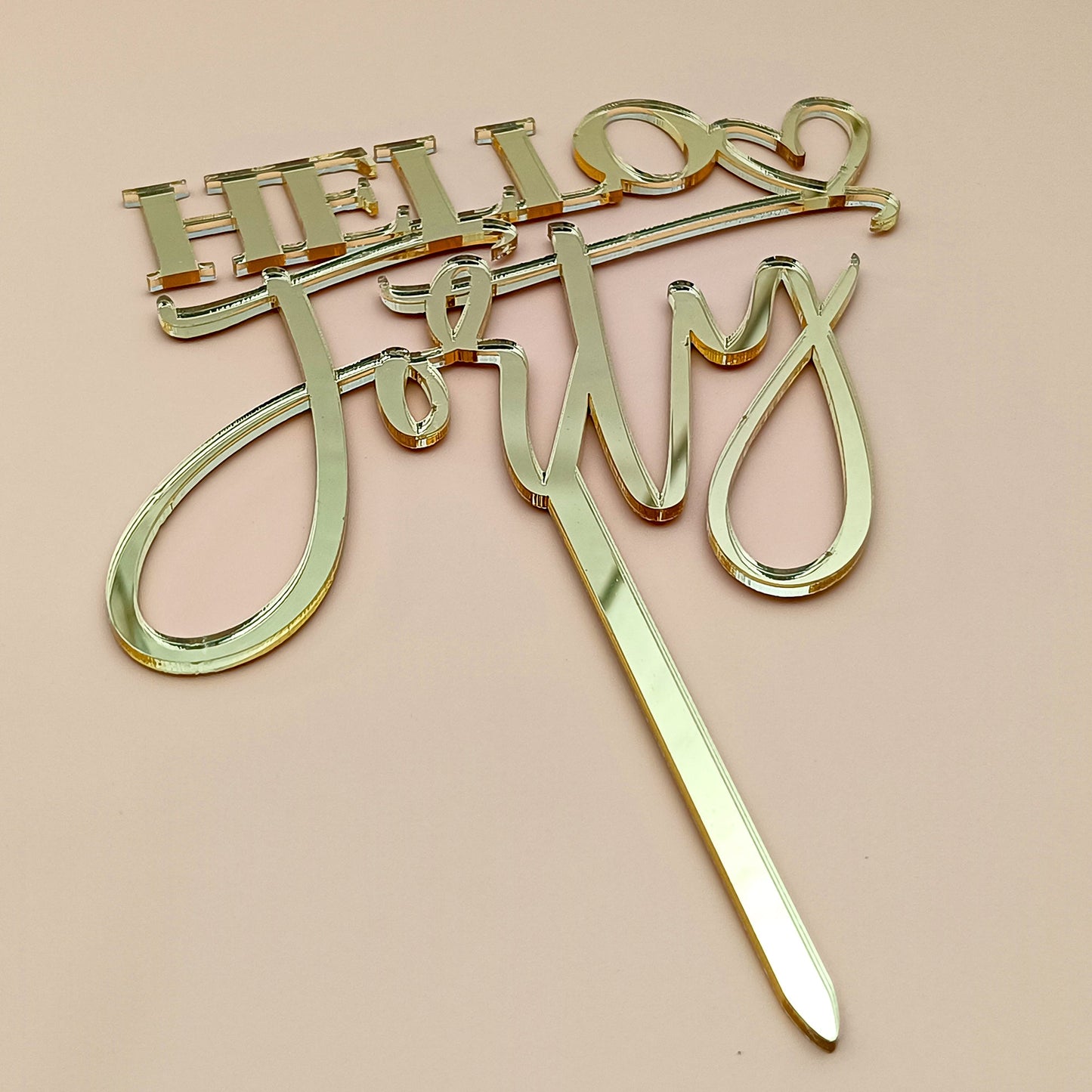 Personalized Happy Birthday Acrylic Cake Topper - CBA17