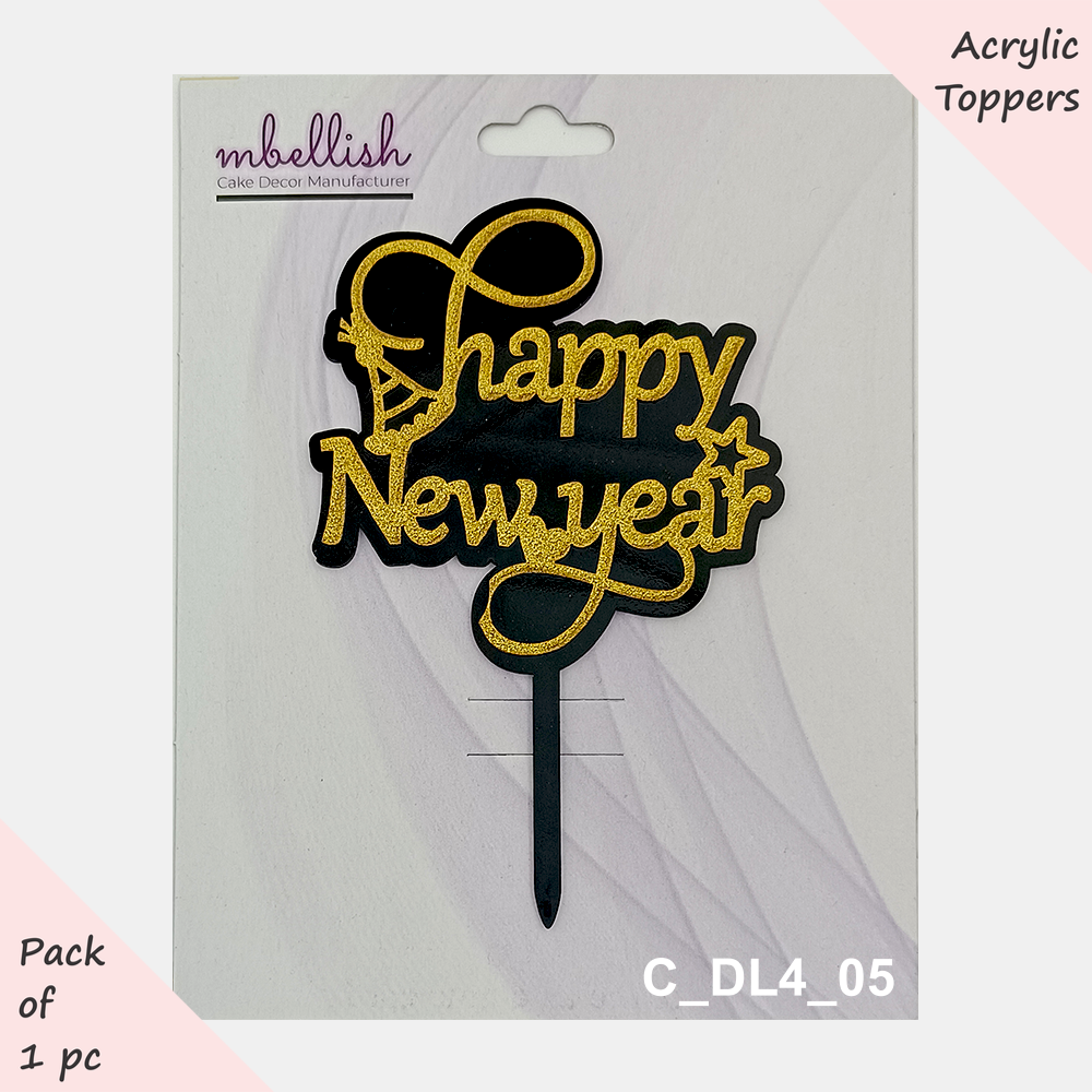 Merry Christmas Acrylic Cake Topper Layered | Size - 4 inches, pack of 1, SKU - C_DL4_05