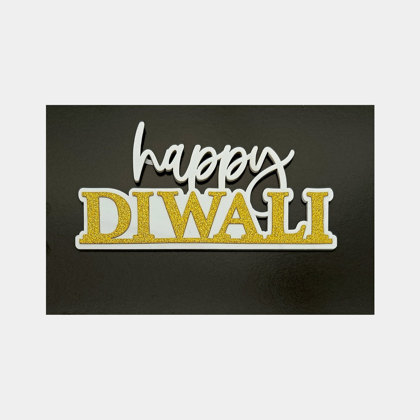 Happy Diwali Acrylic Premium Charms, Size - Medium, Pack of 1, SKU - DC3