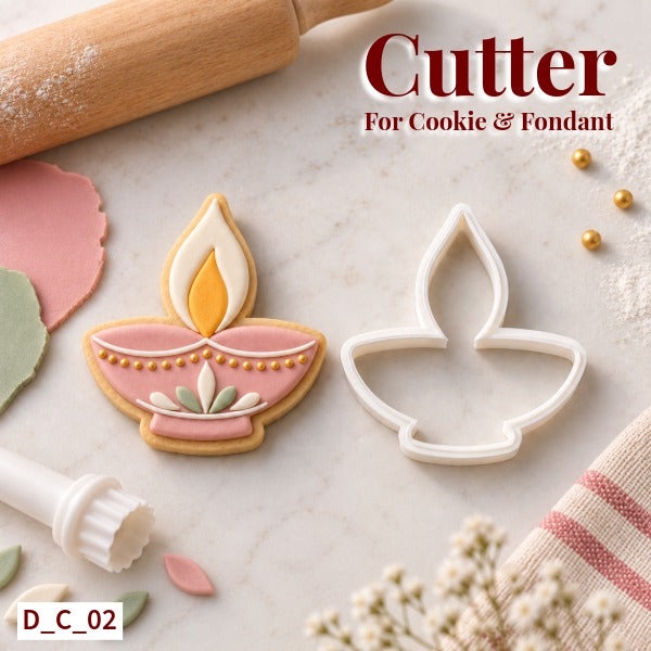 Arch Cutter Size- 3 Inch | Diwali Cookie & Fondant Cutter for Cake Decoration. SKU - D_C_12