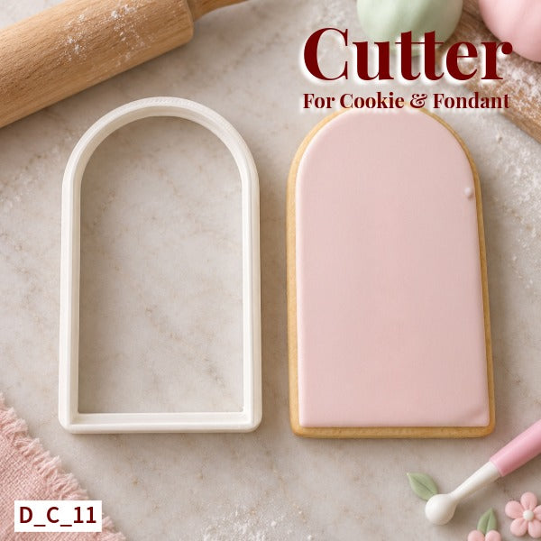Arch Cutter Size- 3 Inch | Diwali Cookie & Fondant Cutter for Cake Decoration. SKU - D_C_11
