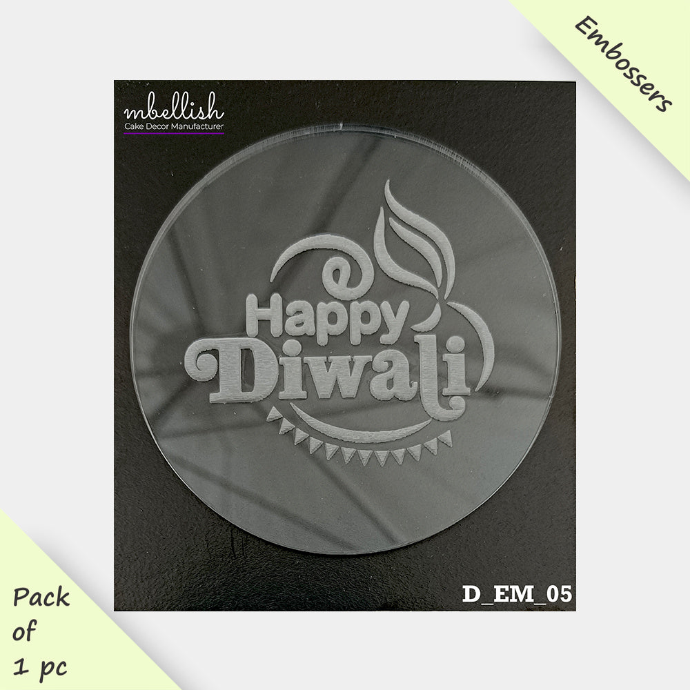 Diwali Acrylic Embosser, Size-3 inches, Pack of 1, Sku - D_EM_05
