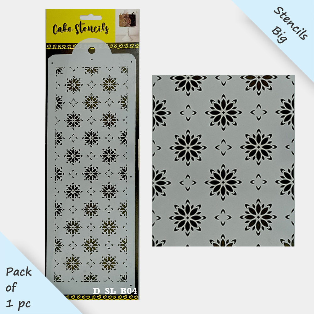 Diwali Stencil Design Size - 4 x 12 inches ~ Pack of 1, Sku - D_SL_B04