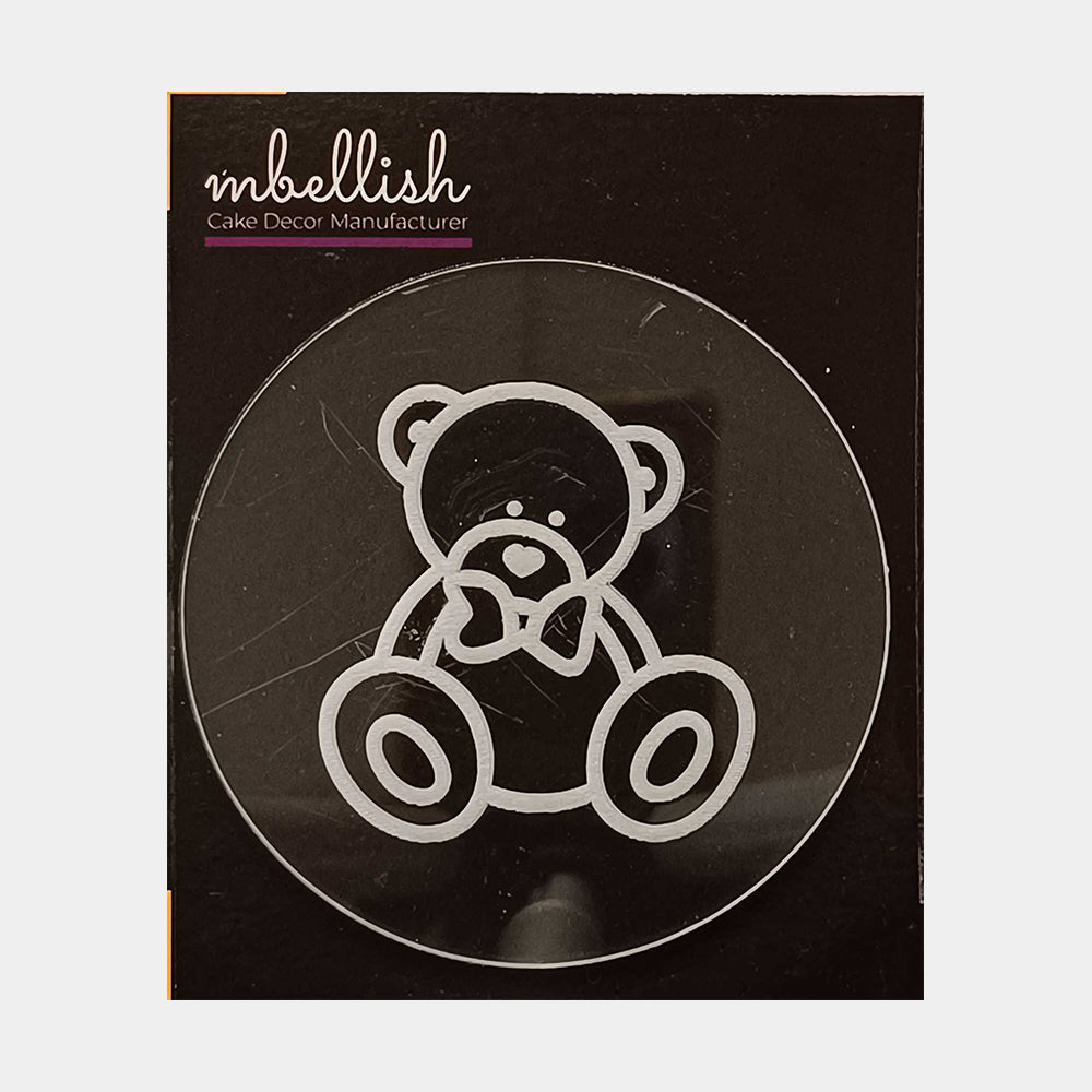 Teddy Bear Acrylic Embosser, SKU - EM10311