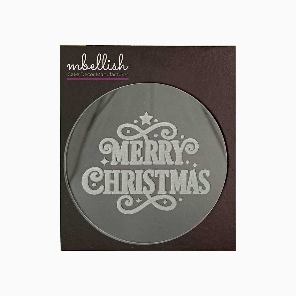 Merry Christmas Embosser, Size-3", Pack of 1, Sku - EM11134