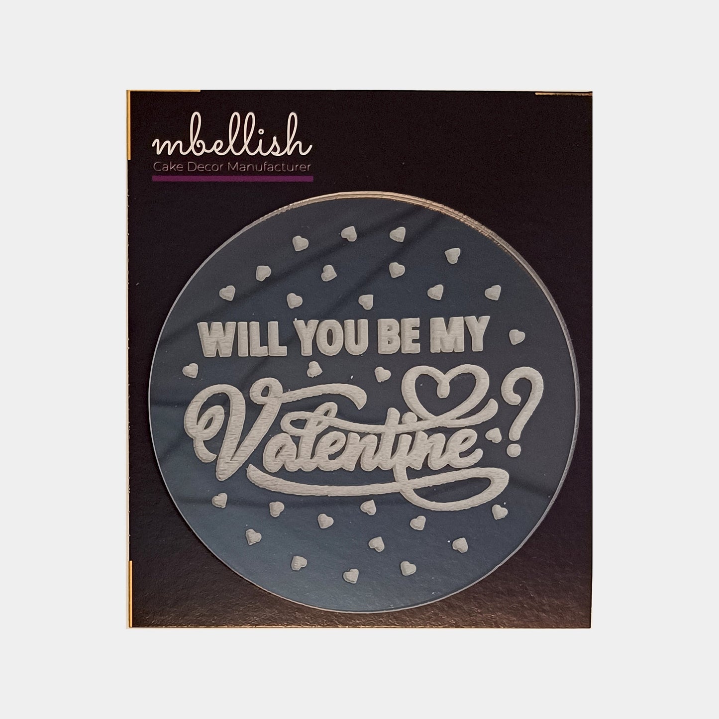 Will you be my Valentine Embosser, Size-3", Pack of 1, Sku - EM11226