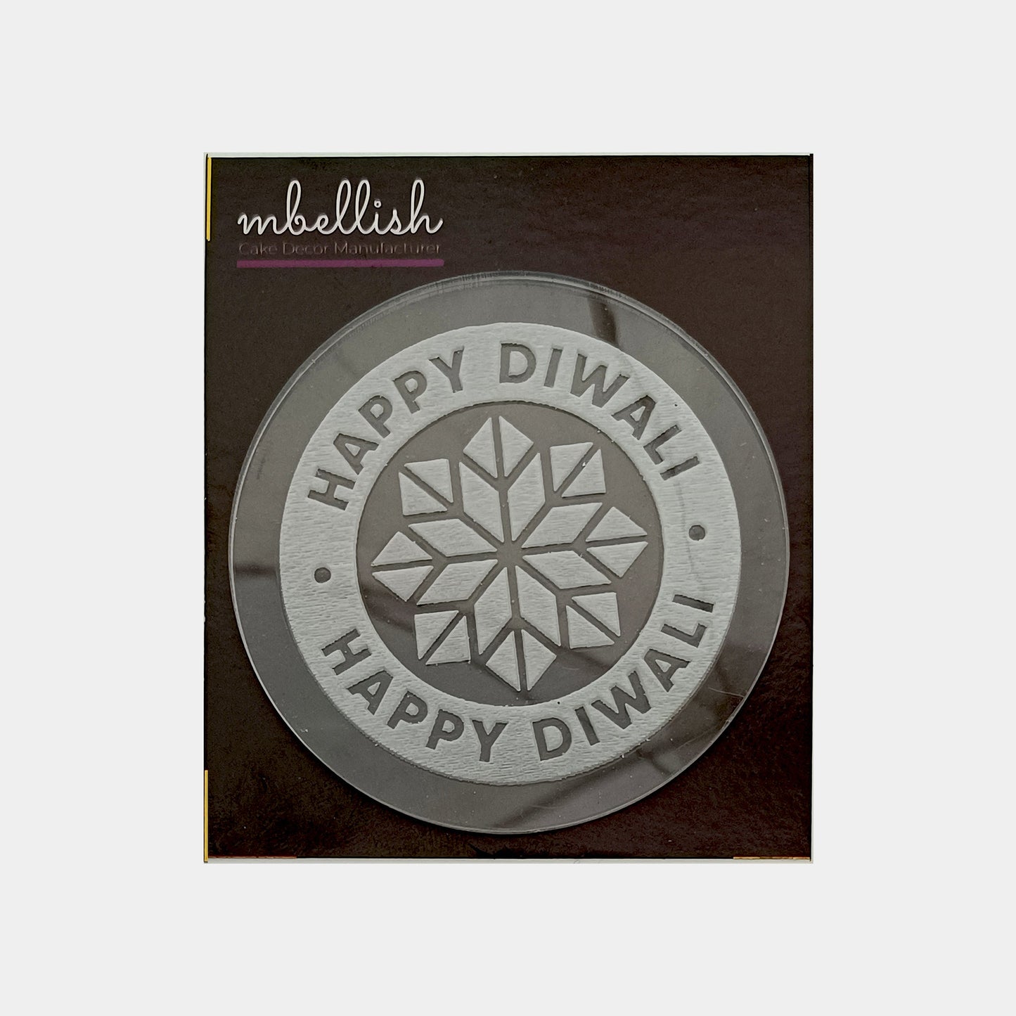 Happy Diwali Embosser, Size-3", Pack of 1, Sku - EM4