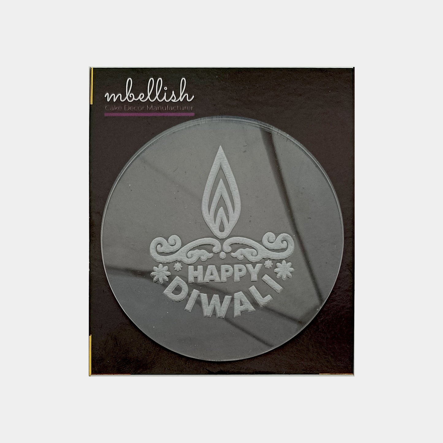 Happy Diwali Embosser, Size-3", Pack of 1, Sku - EM5