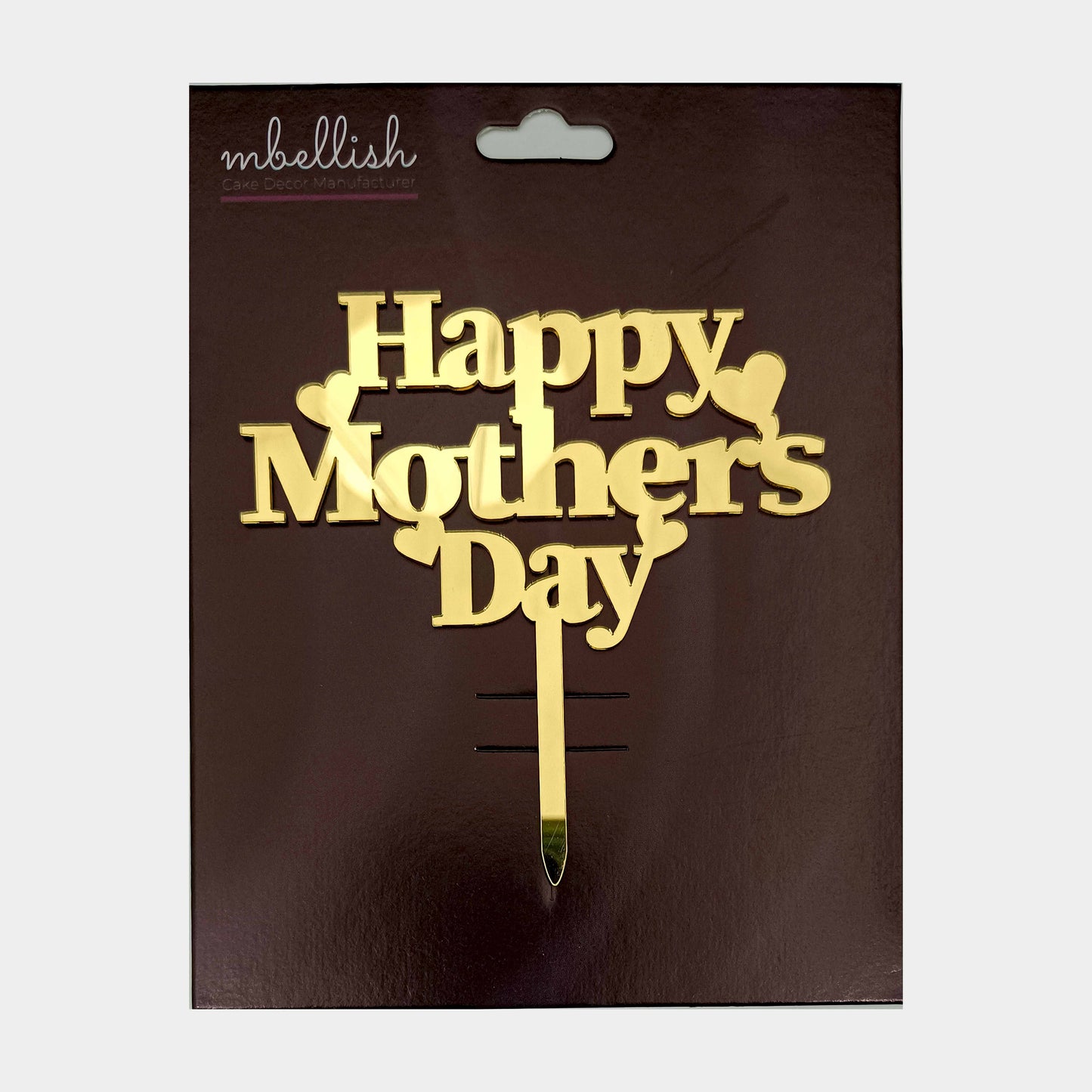 Mother's Day Acrylic Cake Topper, Size - Medium, Pack of 1, SKU-md254t001