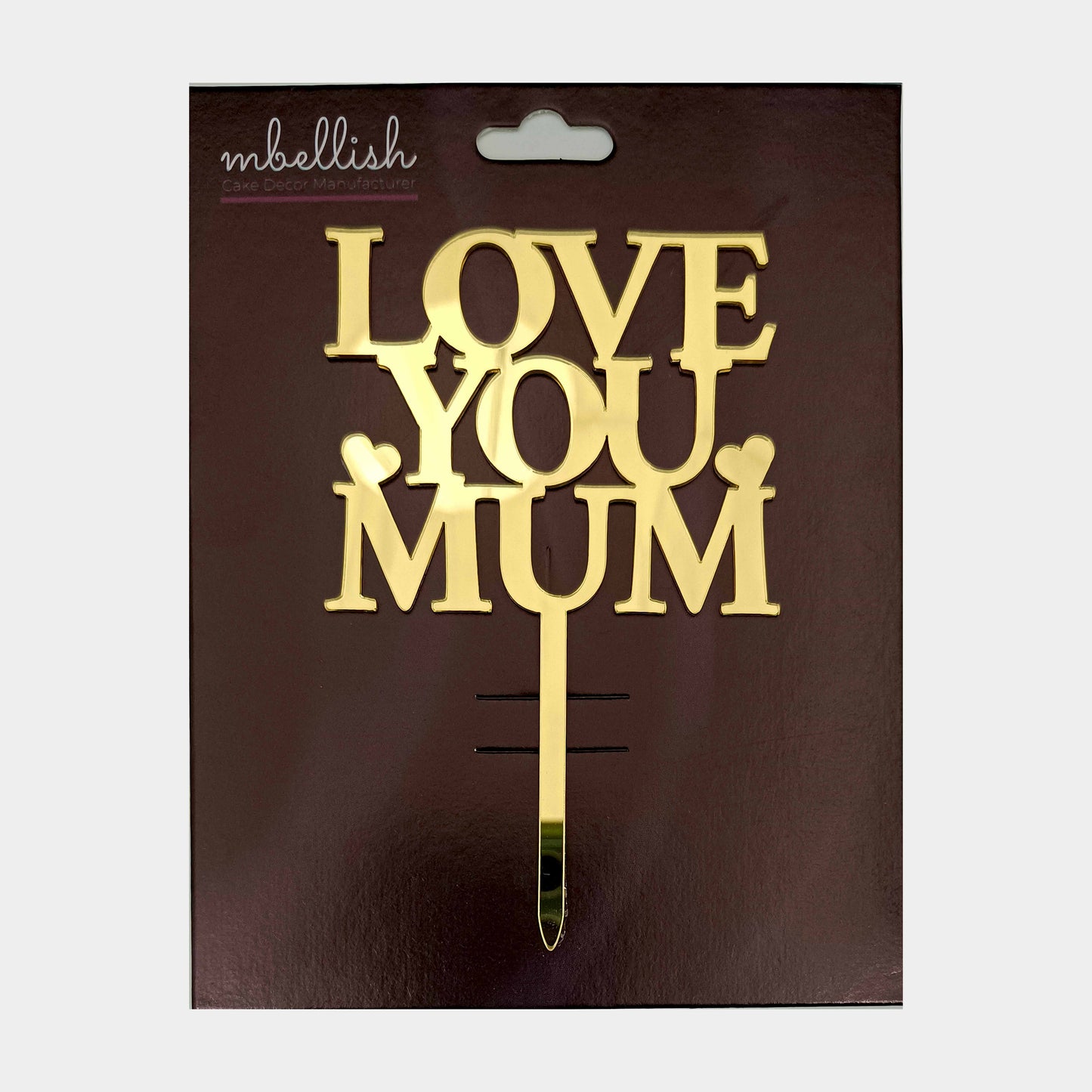 Mother's Day Acrylic Cake Topper, Size - Medium, Pack of 1, SKU-md254t002