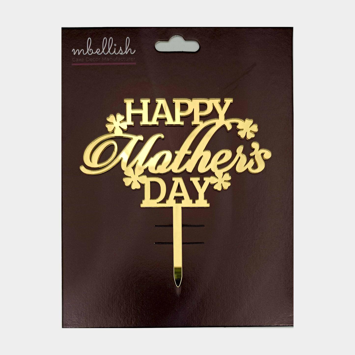 Mother's Day Acrylic Cake Topper, Size - Medium, Pack of 1, SKU-md254t006