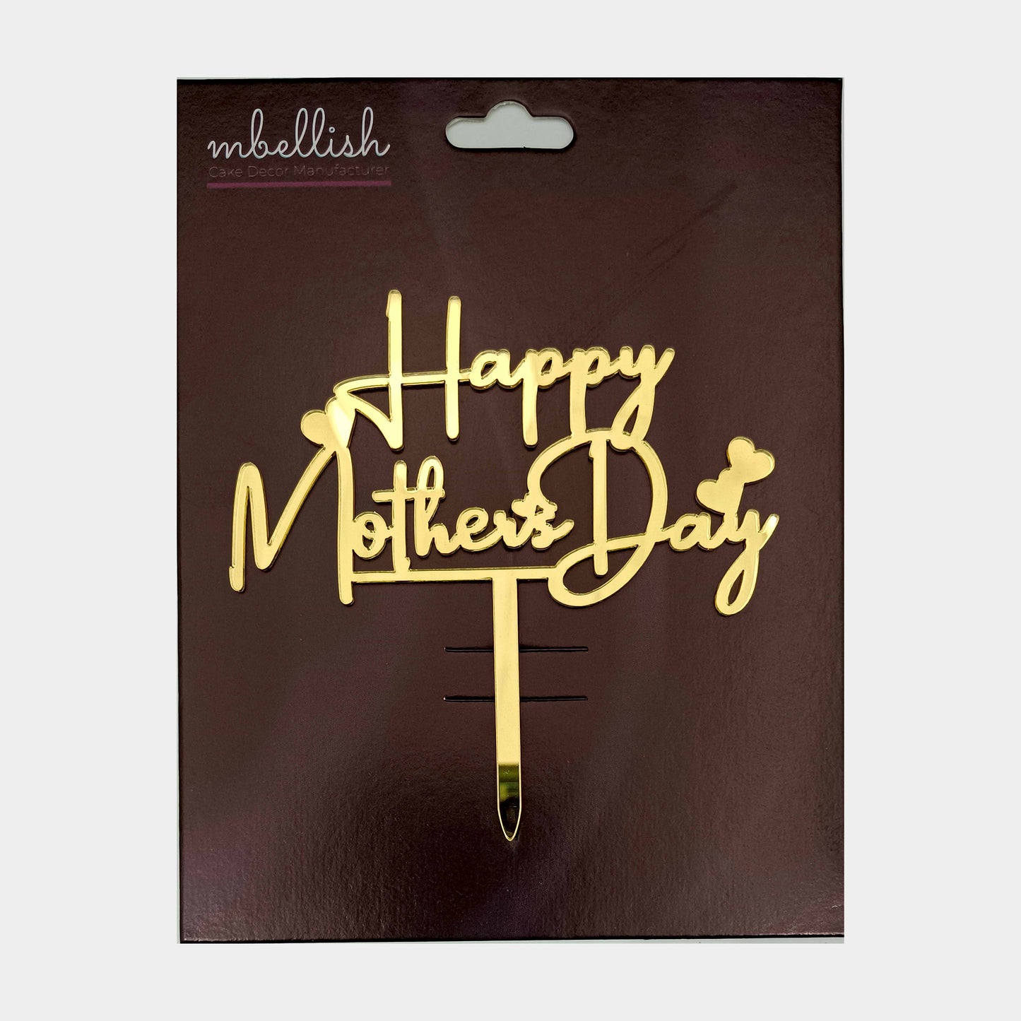 Mother's Day Acrylic Cake Topper, Size - Medium, Pack of 1, SKU-md254t007