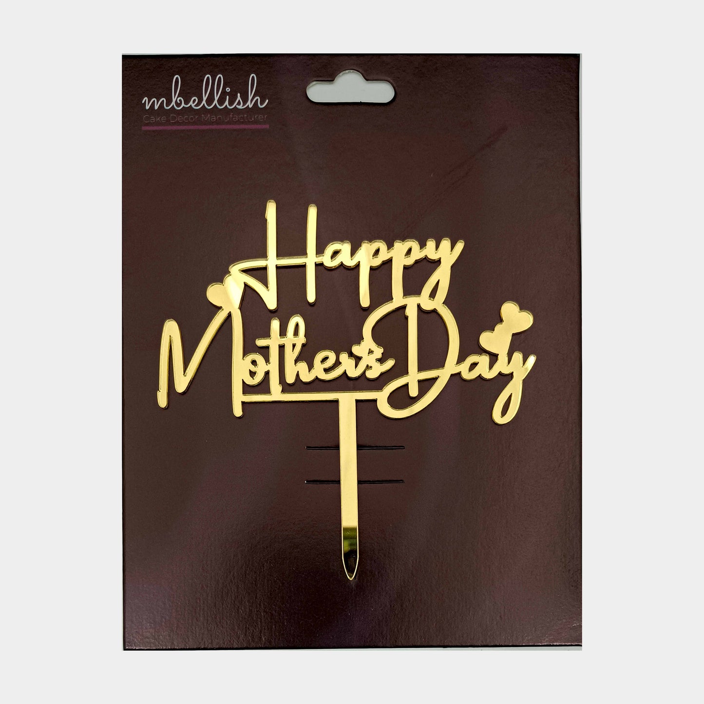 Mother's Day Acrylic Cake Topper, Size - Medium, Pack of 1, SKU-md254t008