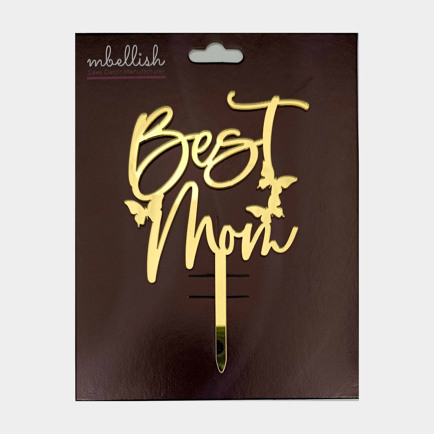 Mother's Day Acrylic Cake Topper, Size - Medium, Pack of 1, SKU-md254t010