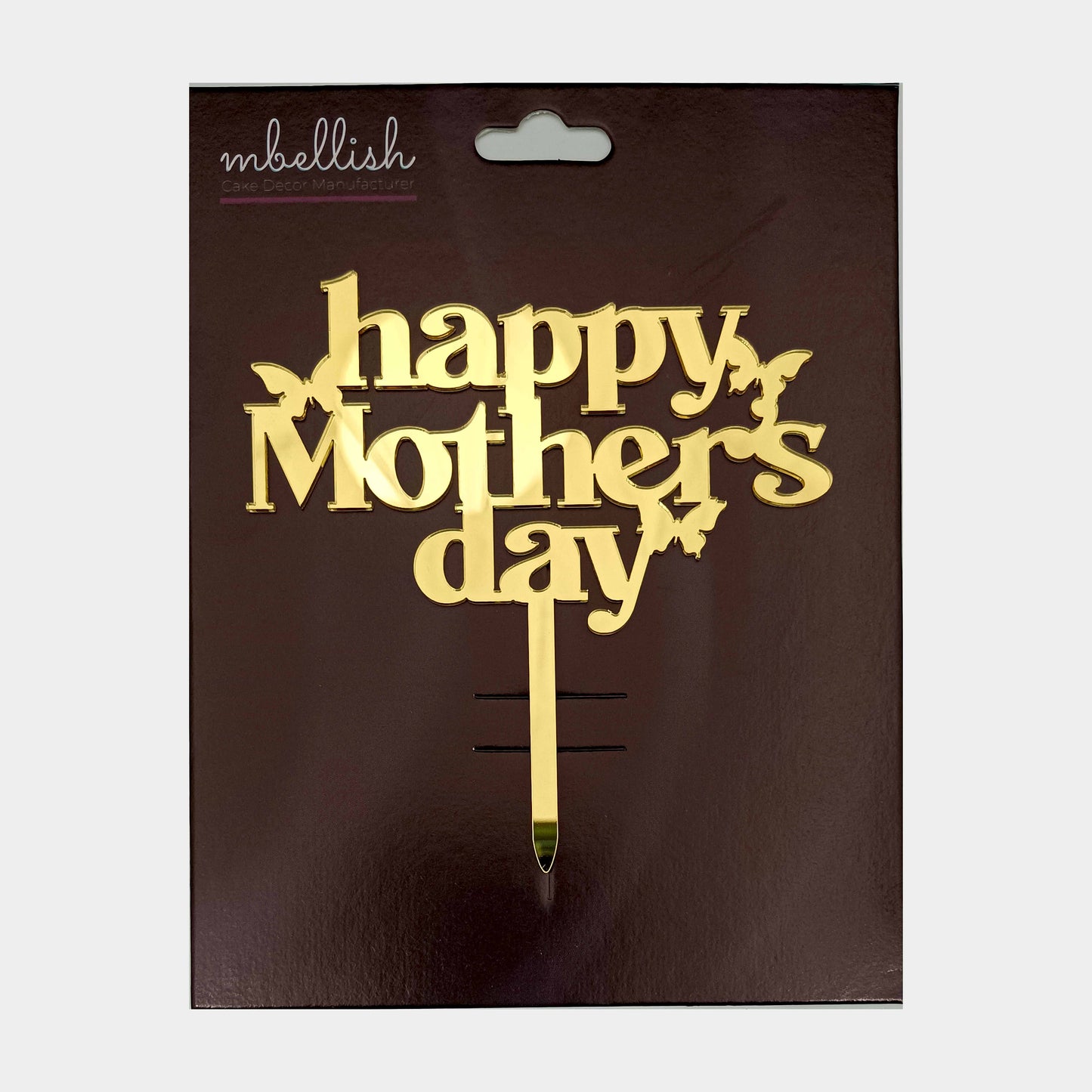 Mother's Day Acrylic Cake Topper, Size - Medium, Pack of 1, SKU-md254t011