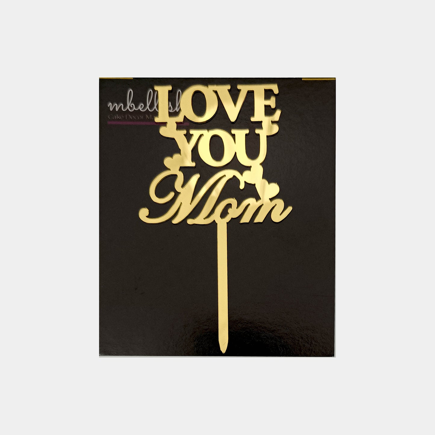 Mother's Day Acrylic Cake Topper, Size - Small, Pack of 10, SKU-MD25TR002