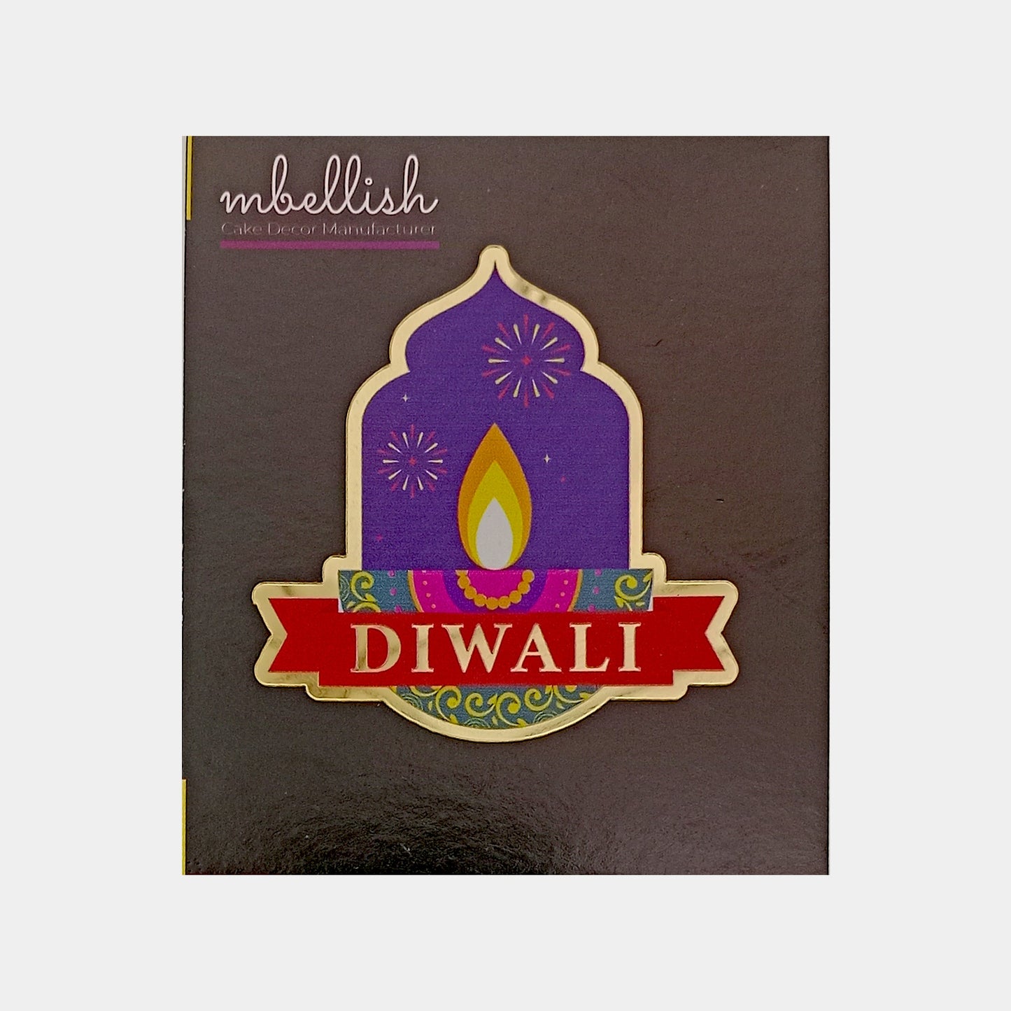 Happy Diwali Printed Acrylic Sticker, Size - Small, Pack of 1, SKU - PS6