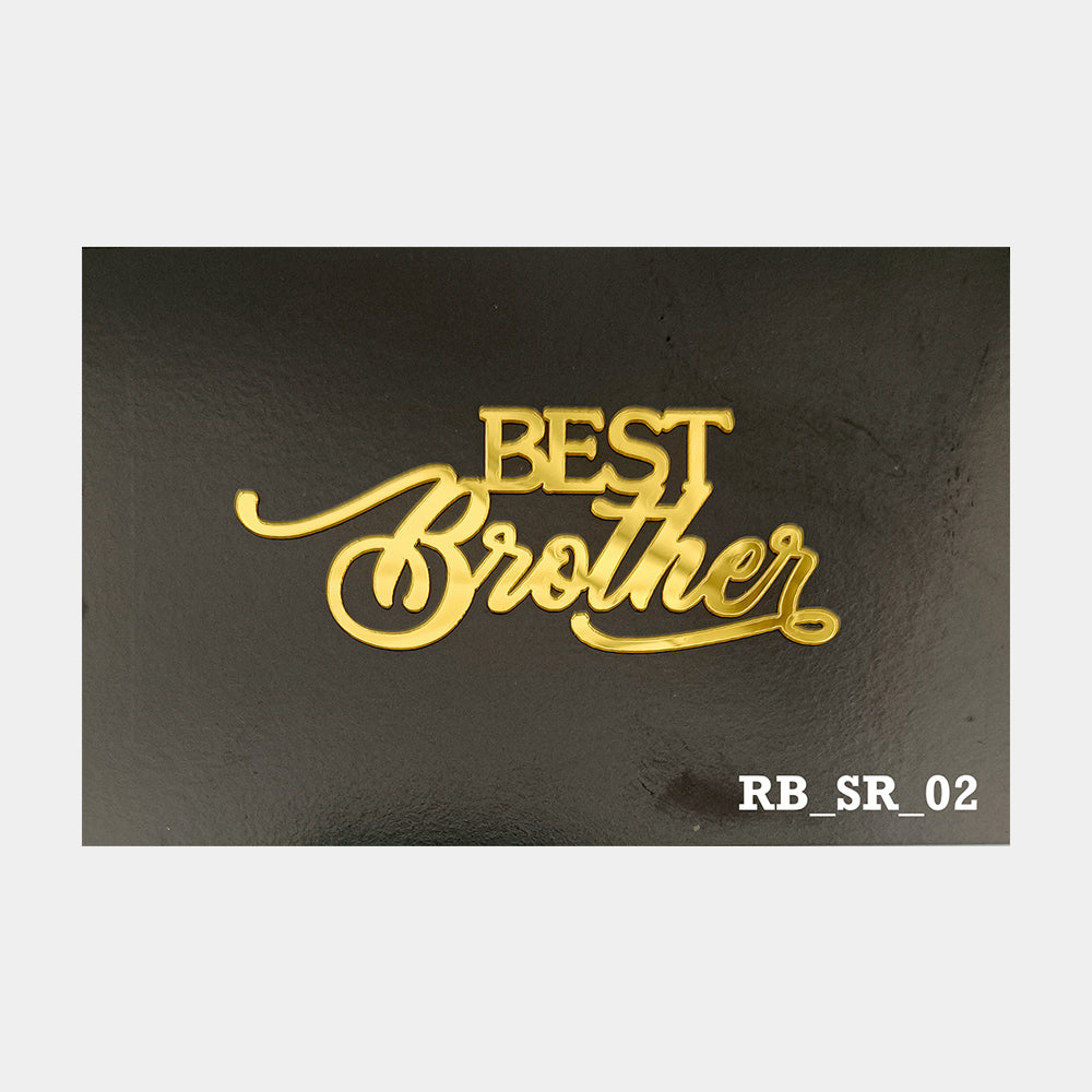 Best Brother Acrylic Sticker, Size -3.75/4 in ~, Pack of 5, Sku - RB_SR_02