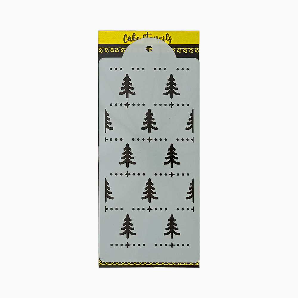 Christmas Tree Stencil Design Size – 3.75 x 7.5 inches ~ Pack of 1, Sku - SL11159