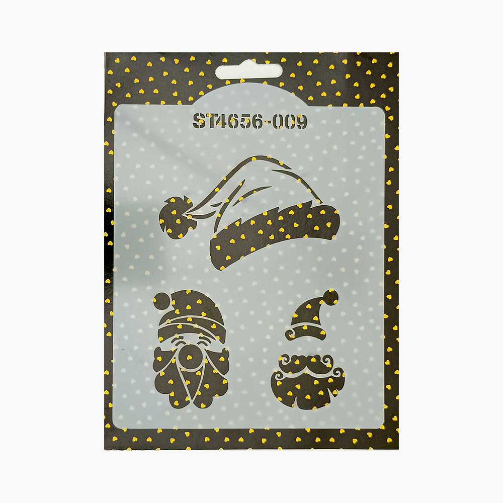 Santa Stencil Design Size – 4.5 x 5.5 inches ~ Pack of 1, Sku - SL11170