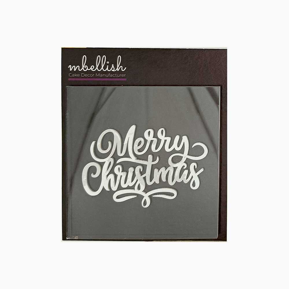 Merry Christmas Acrylic Stamp, Size - 3", Pack of 1, Sku - SP11116