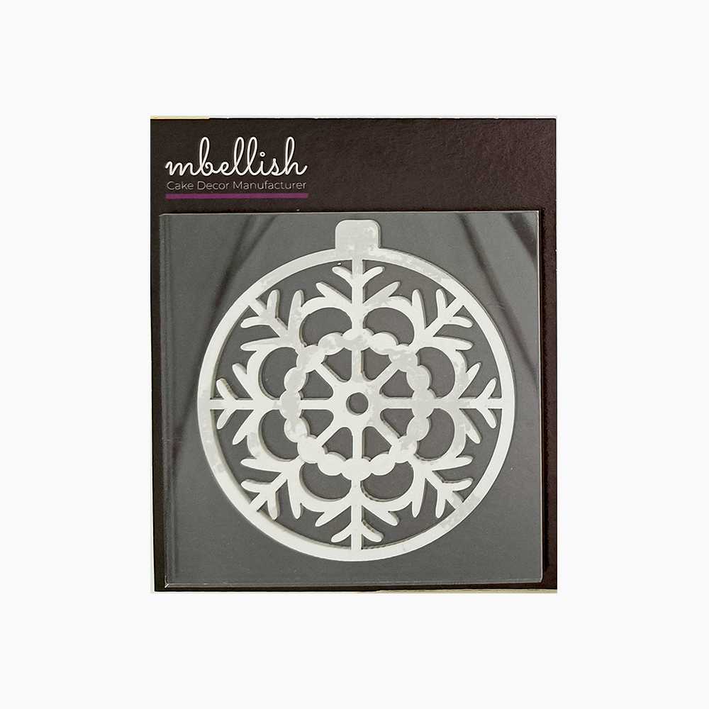 Merry Christmas Ornament Acrylic Stamp, Size - 3", Pack of 1, Sku - SP11119