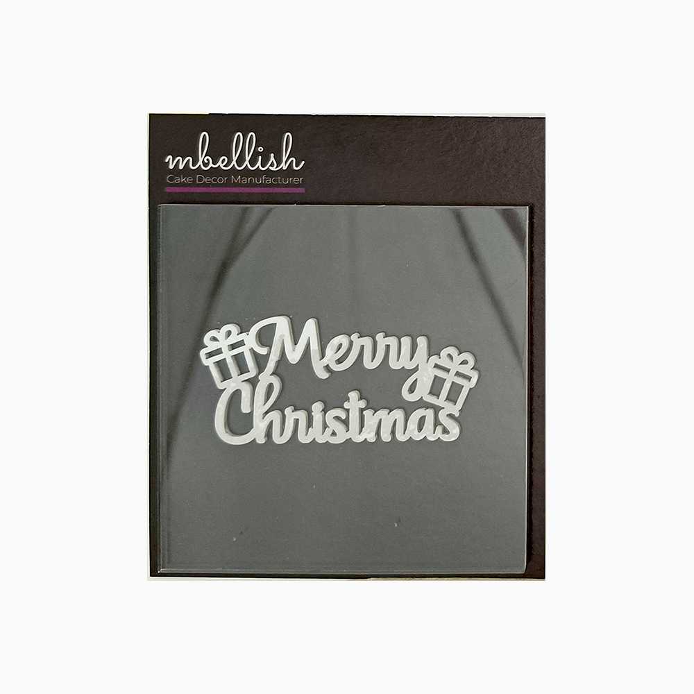 Merry Christmas Acrylic Stamp, Size - 3", Pack of 1, Sku - SP11120