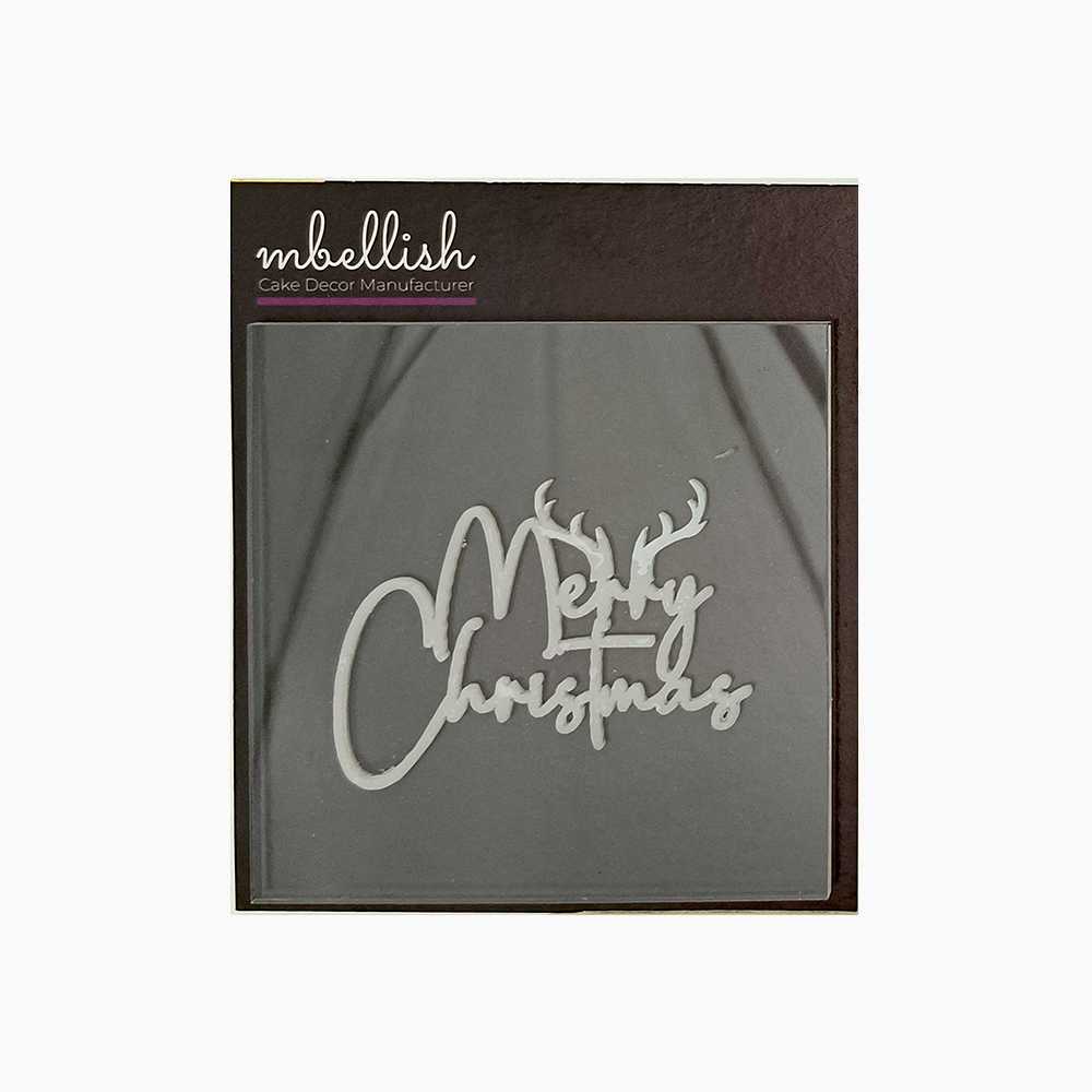 Merry Christmas Acrylic Stamp, Size - 3", Pack of 1, Sku - SP11122