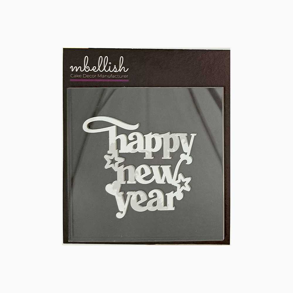 Happy New Year Acrylic Stamp, Size - 3", Pack of 1, Sku - SP11123