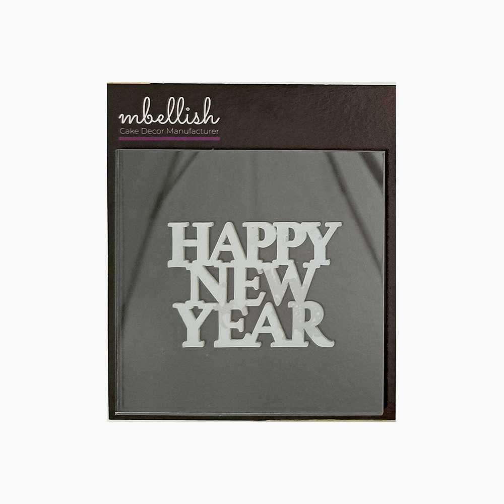 Happy New Year Acrylic Stamp, Size - 3", Pack of 1, Sku - SP11124