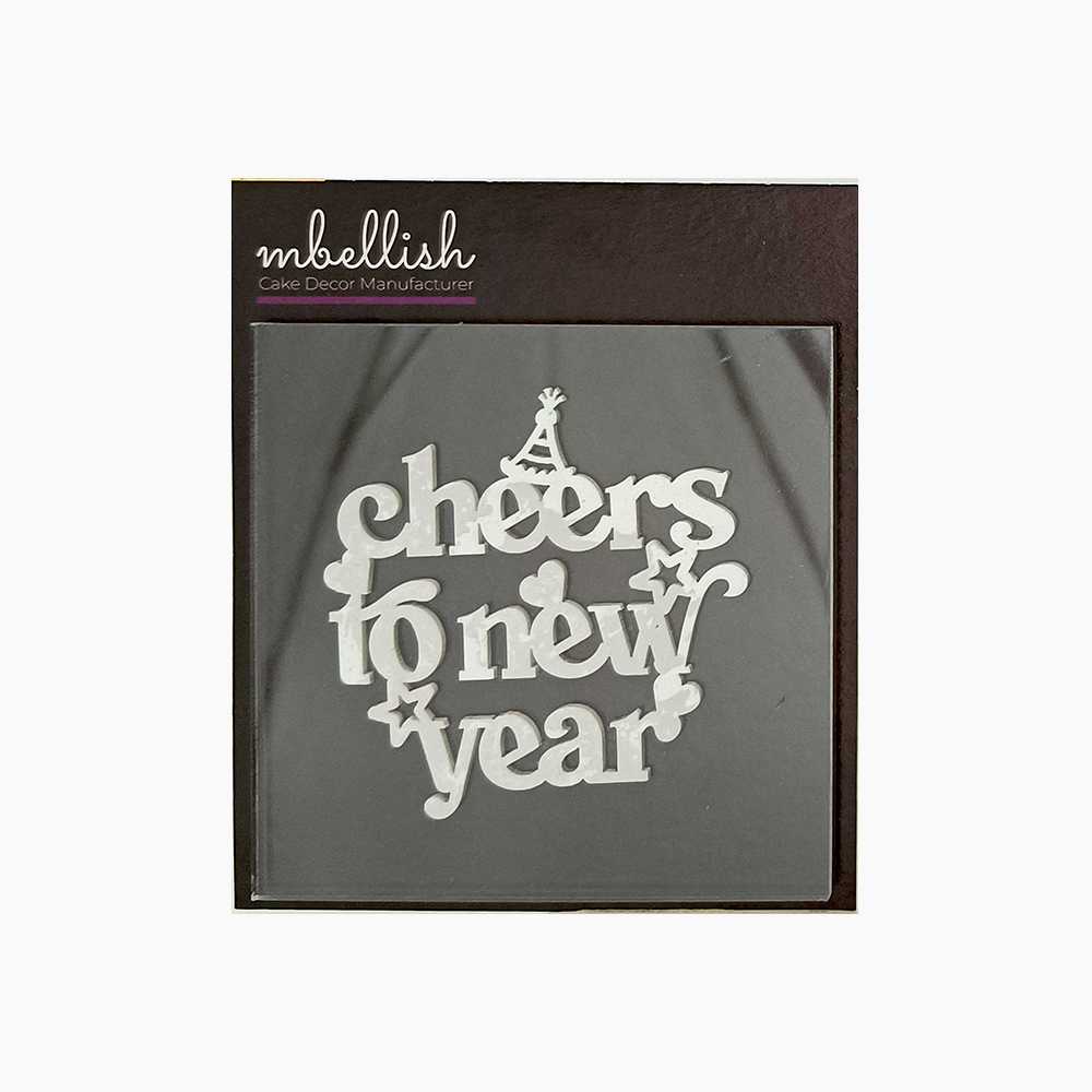 Happy New Year Acrylic Stamp, Size - 3", Pack of 1, Sku - SP11126