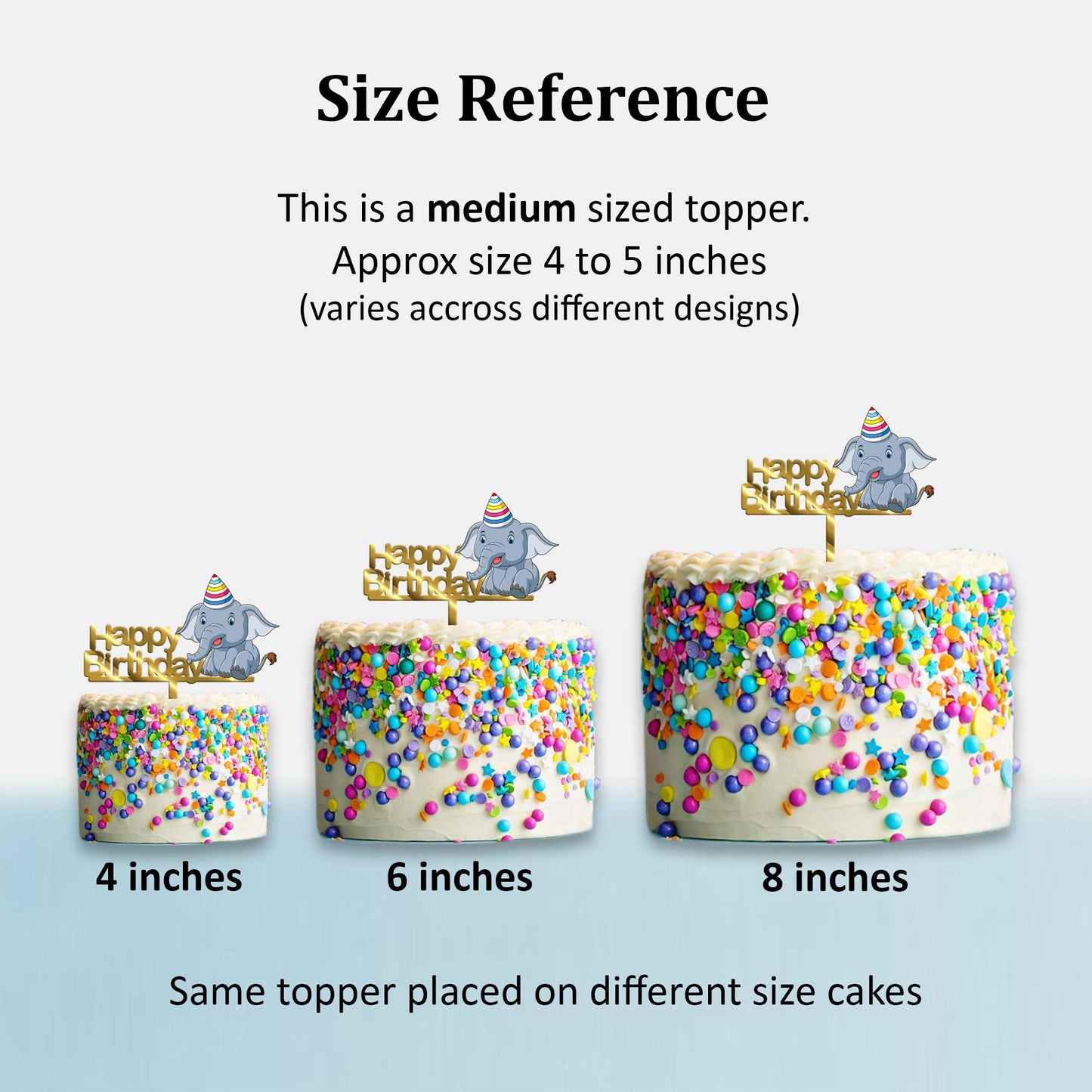 Happy Birthday Acrylic Cake Topper Disney Dumbo, Size - Medium, SKU-TR10464
