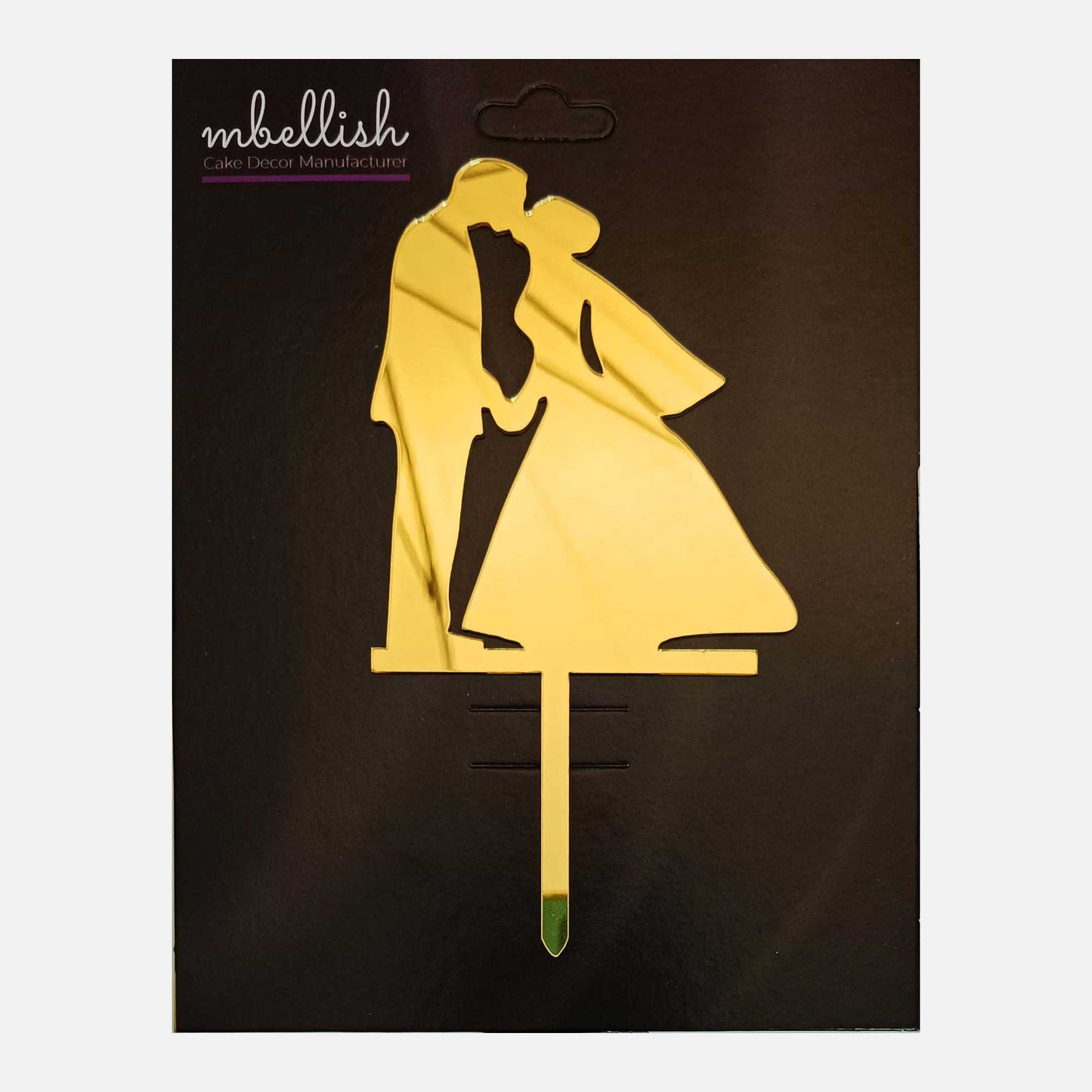 Couples Arcrylic Cake Topper, Size - Medium, Pack of 1, SKU-TR10825