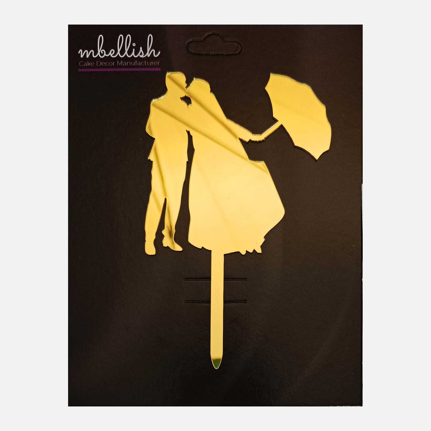 Couples Arcrylic Cake Topper, Size - Medium, Pack of 1, SKU-TR10835