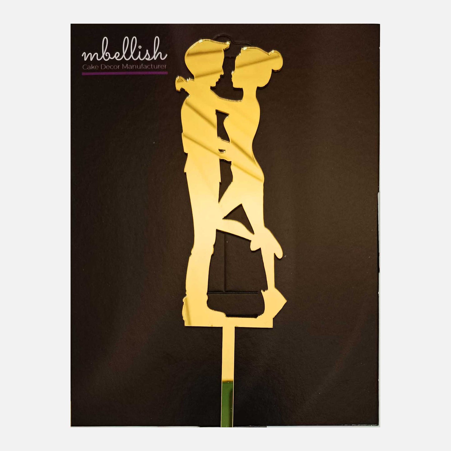 Couples Arcrylic Cake Topper, Size - Medium, Pack of 1, SKU-TR10842