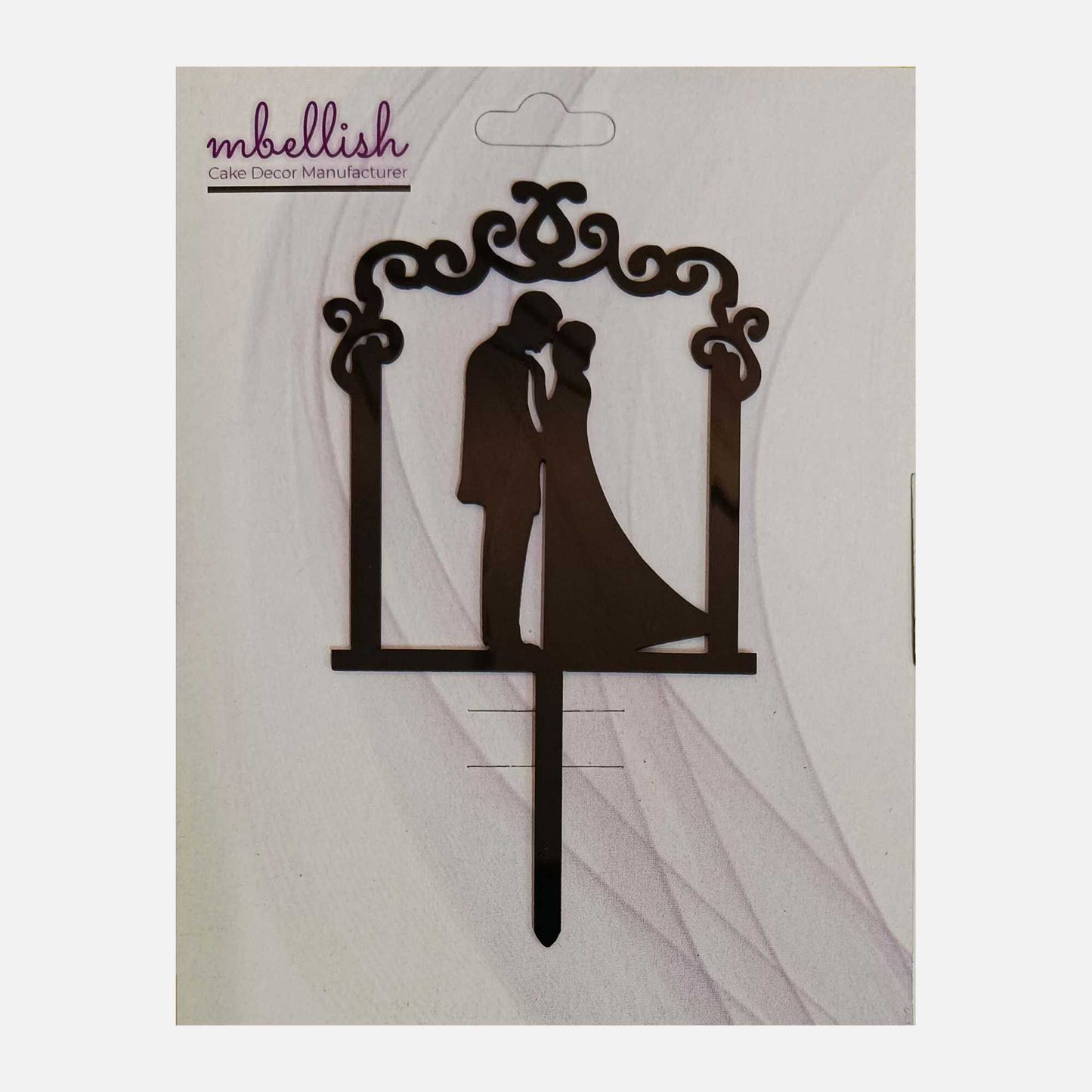 Couples Arcrylic Cake Topper, Size - Medium, Pack of 1, SKU-TR10844