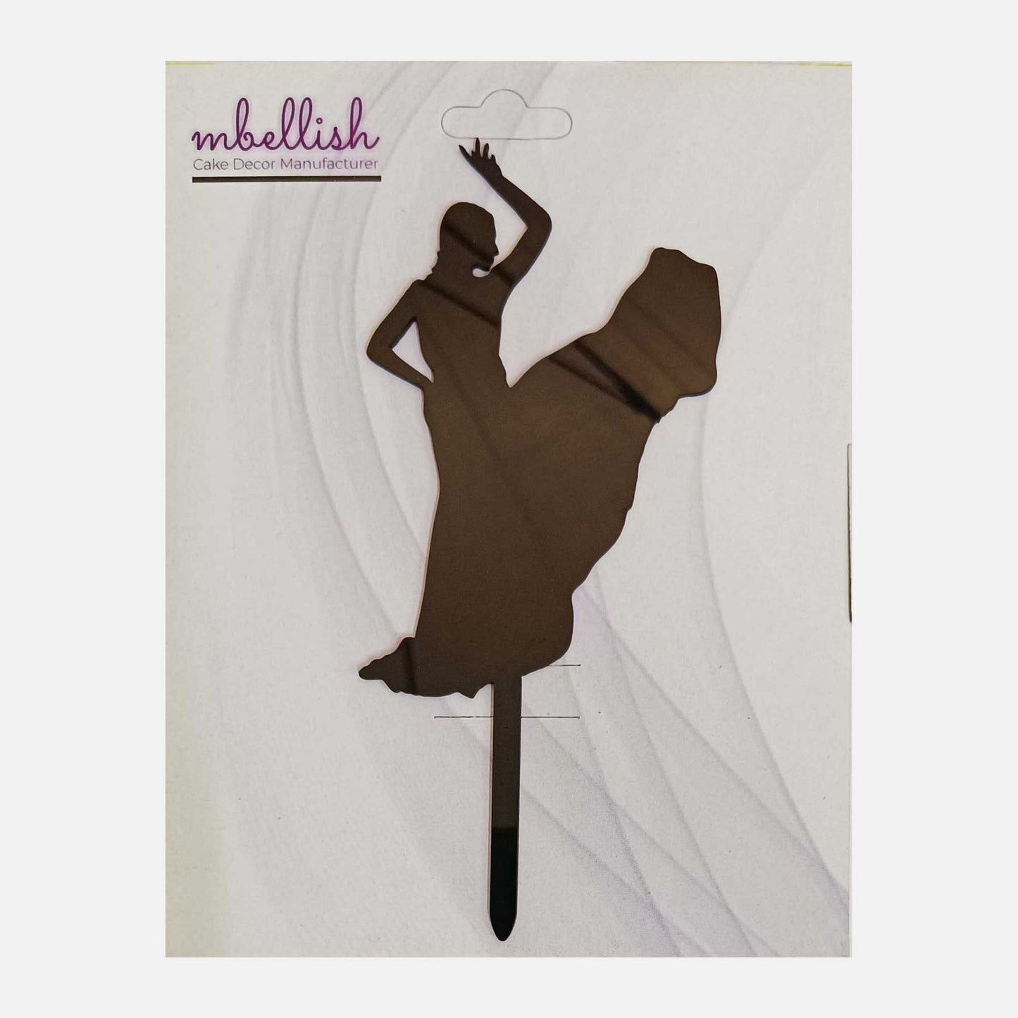 Women Acrylic Cake Topper, Size - Medium, SKU-TR10859